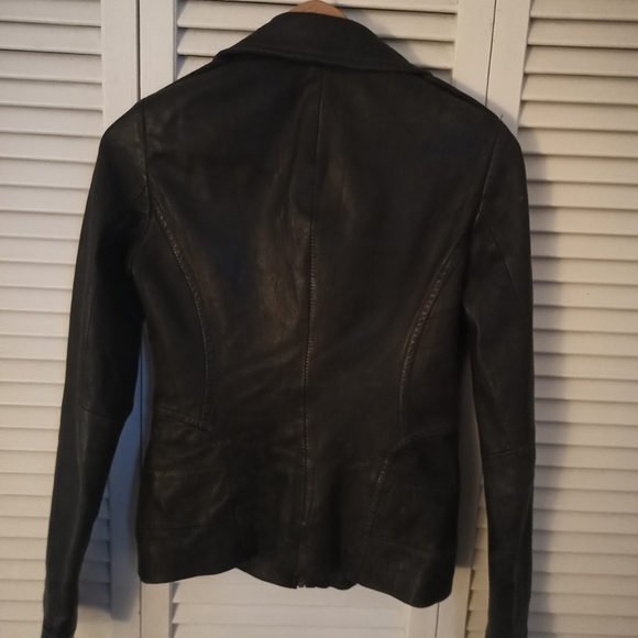 Women's Leather Jacket - Picture 2 of 3